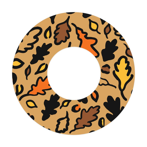 Peelz Falling Leaves Patch  Tape Designed for the FreeStyle Libre 2 Patch Medical Tape White Smoke 1-Pack Libre