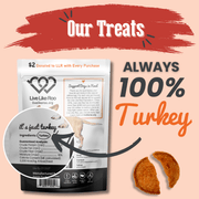 Farm To Pet Live Like Roo Turkey Chips for Dogs | Dog Treats That Give Back Chip Bisque Single Pack ($2 Donation),Six Pack ($15 Donation!)