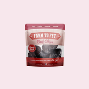 Farm To Pet Beef Chips Snack Pack Bundles | Dog Treats for Training & Travel Snack Pack Light Gray 6 Pack,12 Pack,24 Pack