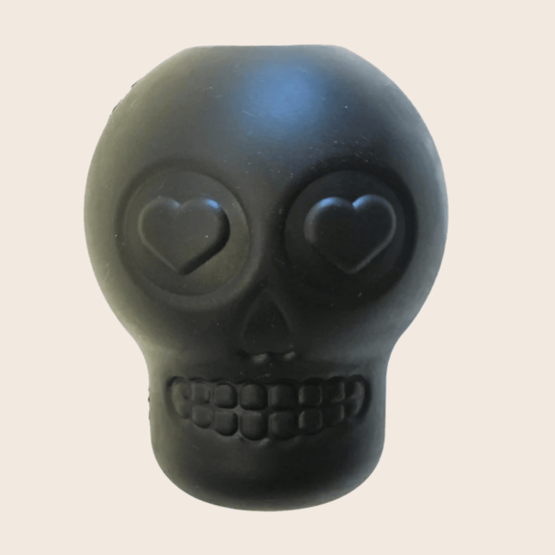 Farm To Pet Dog Treat Dispensers Treat Dispenser Misty Rose Black Skull