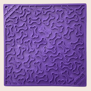 Farm To Pet Dog Lick Mats Lick Mat Dark Slate Blue Purple Dog Bone