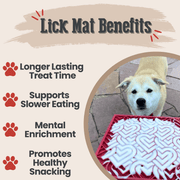 Farm To Pet Dog Lick Mats Lick Mat Misty Rose Black Skulls,Red Hearts,Pink Flower Power,Purple Dog Bone,Holiday Red Tree