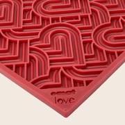Farm To Pet Dog Lick Mats Lick Mat Misty Rose Black Skulls,Red Hearts,Pink Flower Power,Purple Dog Bone,Holiday Red Tree