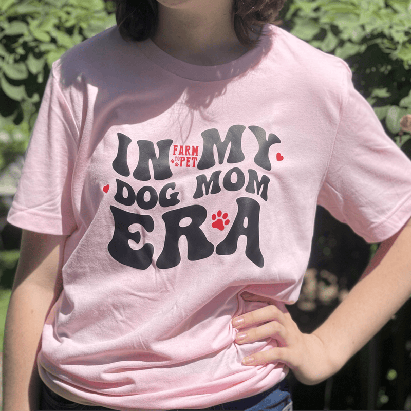 Farm To Pet "Dog Mom Era" T-shirt | Paw-fect Gift for Dog Moms T-Shirt Thistle Purple / S,Purple / M,Purple / L,Purple / XL,Purple / 2XL,Pink / S,Pink / M,Pink / L,Pink / XL,Pink / 2XL