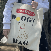 Farm To Pet Farm To Pet Tote Bag | Paw-some Gift for Animal Lovers Tote Dark Gray Doggy Bag