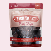 Farm To Pet Beef Chips Dog Treats | Single-Ingredient Healthy Treats for Dogs Chip Thistle Value 12oz