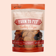 Farm To Pet Turkey Chips for Dogs | All-Natural Single-Ingredient Healthy Dog Treats Chip Light Gray Standard 4oz