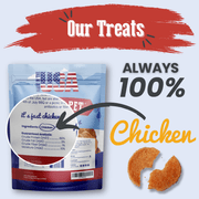 Farm To Pet Americana Chicken Chips for Dogs | Celebrate with USA-made Dog Treats Chip Lavender Standard 4oz,Value 12oz