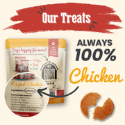 Farm To Pet Chicken Chips Snack Pack Bundles | Dog Party Favors & Training Treats Snack Pack Seashell 6 Pack,12 Pack,24 Pack