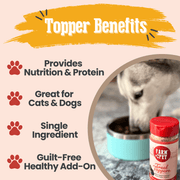 Farm To Pet Treat Topper Turkey Dog Food Topper | Healthy Meal Supplement for Dogs Topper Antique White