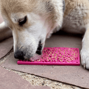 Farm To Pet Lick Mats for Cats and Small Dogs Lick Mat Dark Gray Maroon Fishbone,Pink Flower Power,Purple Groovy,Red Hearts