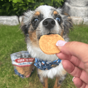 Farm To Pet Americana Chicken Chips for Dogs | Celebrate with USA-made Dog Treats Chip Dark Olive Green Standard 4oz,Value 12oz
