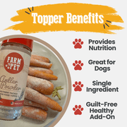 Farm To Pet Treat Topper Antler Powder Dog Food Topper | Nutritional Supplement for Dogs and Cats Topper White Smoke