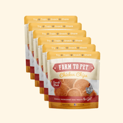 Farm To Pet Chicken Chips Snack Pack Bundles | Dog Party Favors & Training Treats Snack Pack Seashell 6 Pack