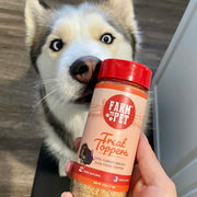 Farm To Pet Treat Topper Turkey Dog Food Topper | Healthy Meal Supplement for Dogs Topper Dark Olive Green