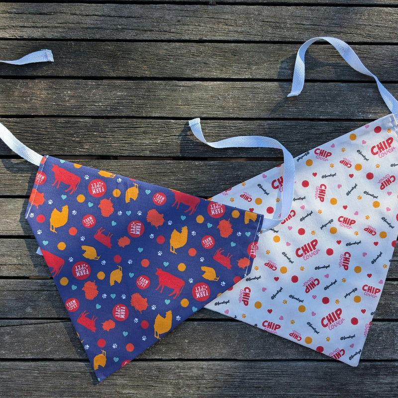 Farm To Pet Tie-on Dog Bandana | Adjustable String-tie Bandana for Dogs and Cats Bandana Dim Gray Farm to Pet Dog Bandana / Medium,Farm to Pet Dog Bandana / Large,Farm to Pet Dog Bandana / Extra Large,Chip Lover Dog Bandana / Medium,Chip Lover Dog Bandana / Large,Chip Lover Dog Bandana / Extra Large
