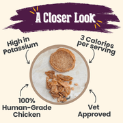 Farm To Pet Chicken Crumbles Cat Treats | Single-Ingredient Treats for Cats Crumble Seashell