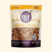 Farm To Pet Chicken Crumbles Cat Treats | Single-Ingredient Treats for Cats Crumble Seashell