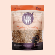 Farm To Pet Turkey Crumbles for Cats | Grain-Free Cat Treats Crumble Light Gray