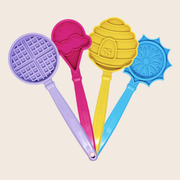 Farm To Pet Lick Sticks | Interactive Dog Training Toy Lick Stick Misty Rose Yellow Beehive,Pink Ice Cream,Blue Flower,Purple Waffle