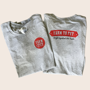 Farm To Pet Farm to Pet Logo T-Shirt T-Shirt Misty Rose Gray / S,Gray / M,Gray / L,Gray / XL,Gray / 2XL