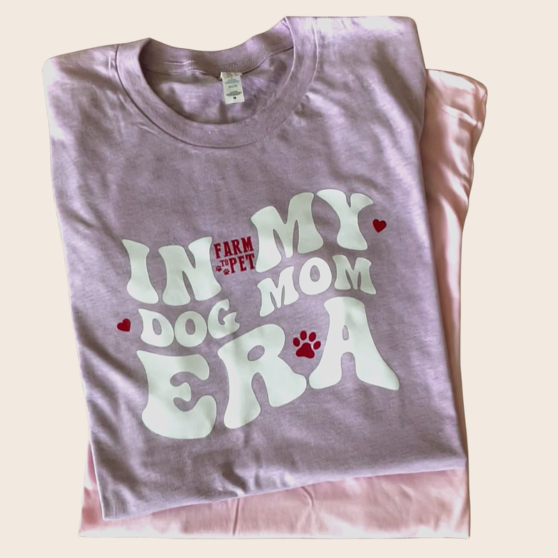 Farm To Pet "Dog Mom Era" T-shirt | Paw-fect Gift for Dog Moms T-Shirt Slate Gray Purple / S,Purple / M,Purple / L,Purple / XL,Purple / 2XL