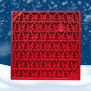 Farm To Pet Dog Lick Mats Lick Mat Midnight Blue Holiday Red Tree