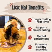 Farm To Pet Lick Mats for Cats and Small Dogs Lick Mat Misty Rose Maroon Fishbone,Pink Flower Power,Purple Goldfish,Purple Groovy,Red Hearts