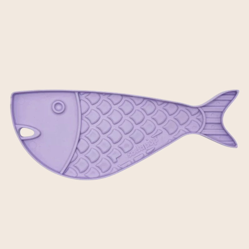 Farm To Pet Lick Mats for Cats and Small Dogs Lick Mat Misty Rose Purple Goldfish