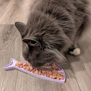 Farm To Pet Lick Mats for Cats and Small Dogs Lick Mat Dark Gray Maroon Fishbone,Pink Flower Power,Purple Goldfish,Purple Groovy,Red Hearts