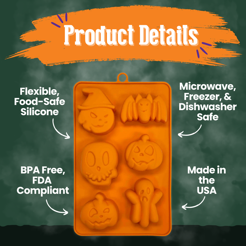 Farm To Pet Pet Treat Molds Mold Dark Slate Gray Orange Halloween,Pink Paws,Purple Bones,Red Holiday
