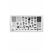 UberChic Beauty Father's Day Stamping Plate Black