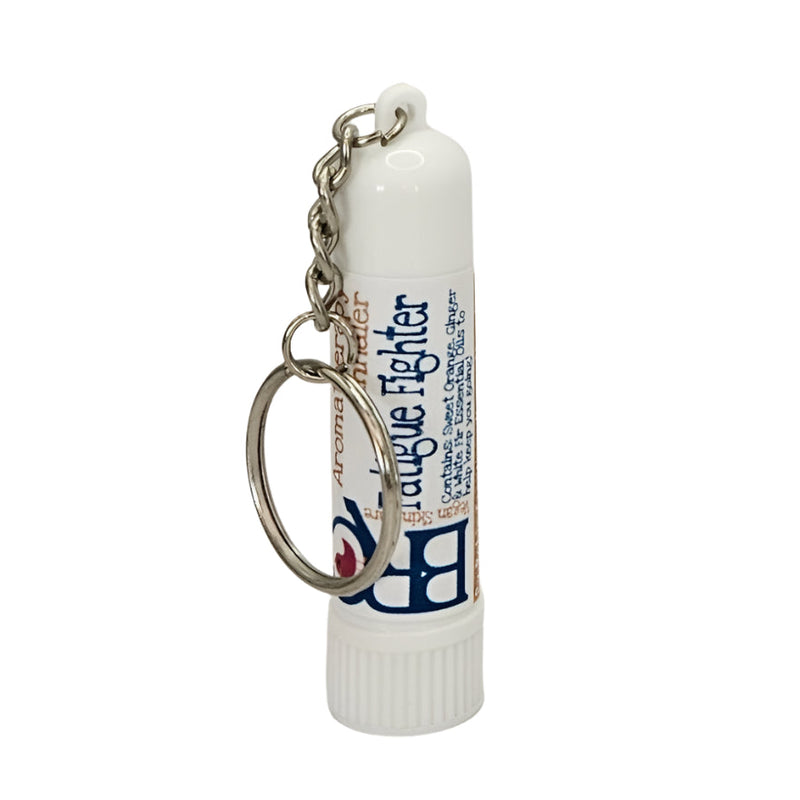 By Robin Creations Fatigue Fighter Aromatherapy Inhaler Aromatherapy White Smoke Plastic - with a keychain