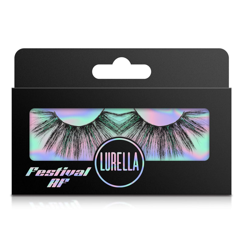 Lurella Cosmetics 3D Mink Eyelashes- Festival AF False Eyelash Dark Slate Gray