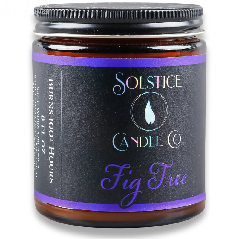 SageWork Organics Fig Tree Candle Scented Candles Dark Slate Gray 8oz