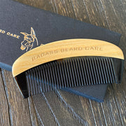 Badass Beard Care Fine Tooth Ox Horn Comb COMB Dark Slate Gray BABC