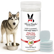 Warren London Deep Cleaning Paw Fizz Tablets - Soothes Itchy, Irritated Paws Spa Product White Smoke