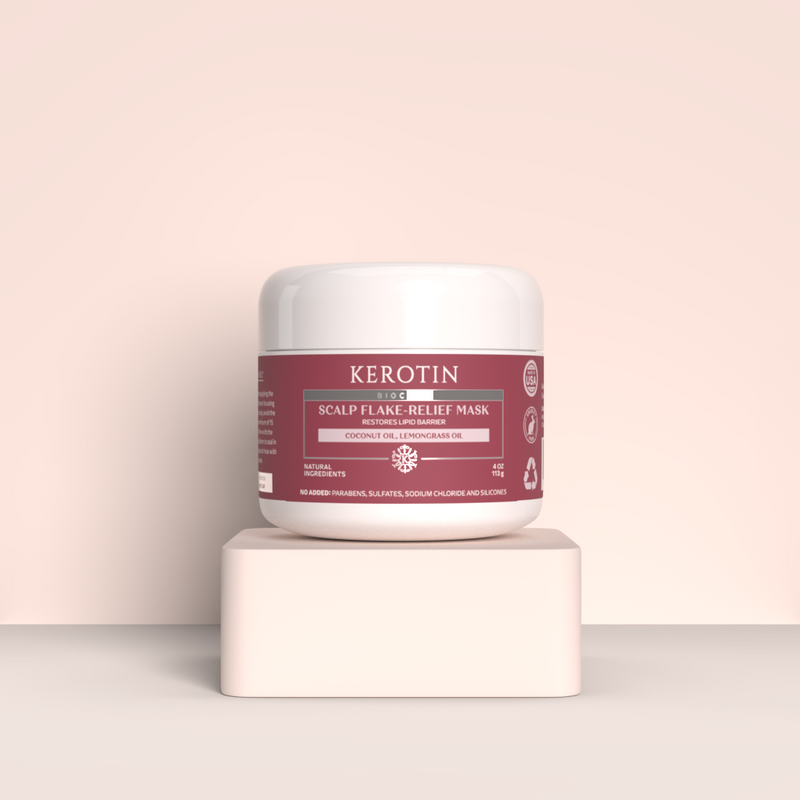 Kerotin Scalp Flake-Relief Mask Antique White