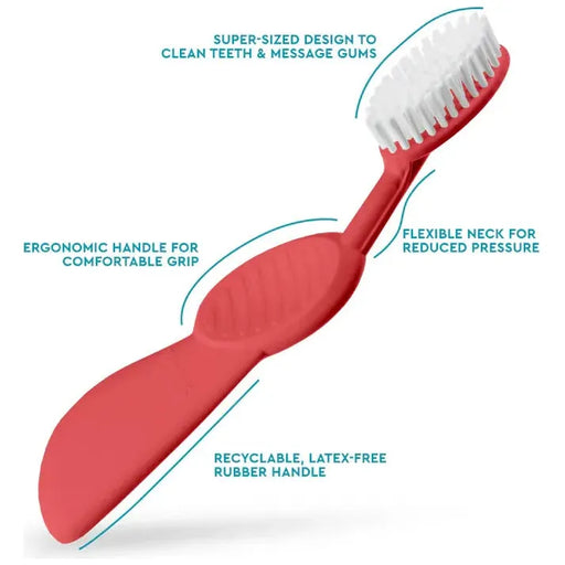 Radius Radius Flex Brush Soft Left Hand Toothbrush (Assorted Colors) Toothbrush Lavender