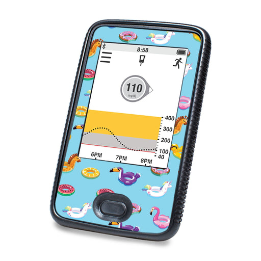 Peelz Floaties Designed for DEXCOM G6 Touchscreen Receiver Peelz/Stickers White Smoke