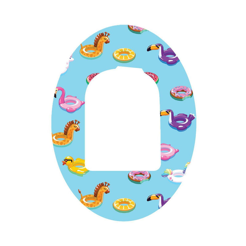 Peelz Floaties Pod Patch Tape - Pump Peelz Patch Medical Tape White Smoke 1-Pack Omnipod Tape