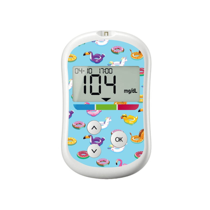 Peelz Floaties for OneTouch Verio Flex Glucometer Peelz/Stickers White Smoke
