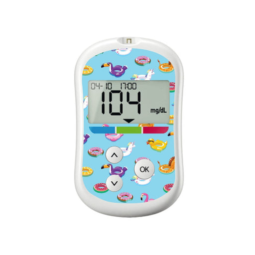 Peelz Floaties for OneTouch Verio Flex Glucometer Peelz/Stickers White Smoke