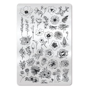 UberChic Beauty Flora & Fauna Stamping Plate Light Gray