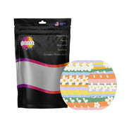 Peelz Floral Swirls Pod Patch Tape - Pump Peelz Patch Medical Tape White Smoke 4-Pack (Set of 4 Patches)