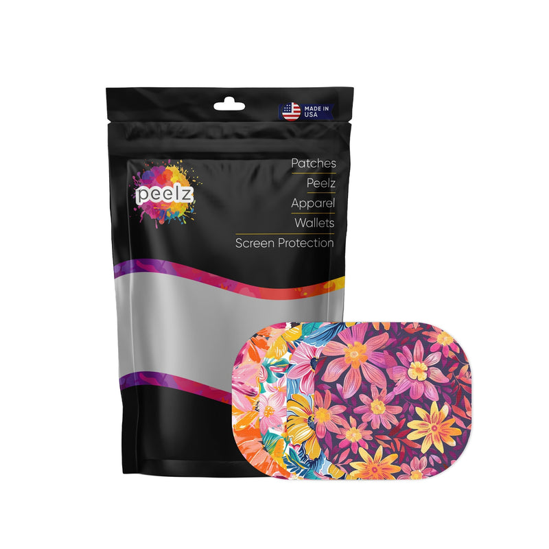 Peelz Floral Variety Overpatch Tape - Pump Peelz Patch Medical Tape White Smoke 12-Pack (Set of 12 Patches),4-Pack (Set of 4 Patches)