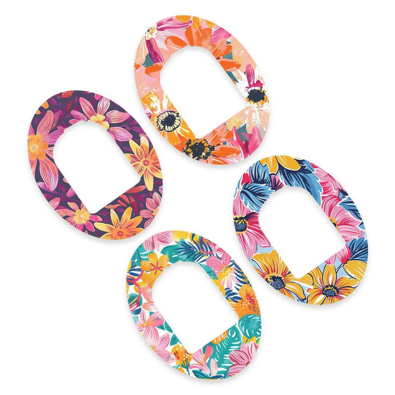 Peelz Floral Variety Pod Patch Tape - Pump Peelz Patch Medical Tape White Smoke 12-Pack (Set of 12 Patches),4-Pack (Set of 4 Patches)