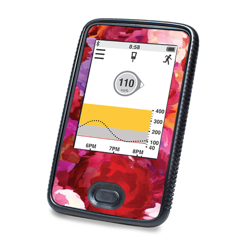 Peelz Flower Bouquet Designed for DEXCOM G6 Touchscreen Receiver Peelz/Stickers White Smoke