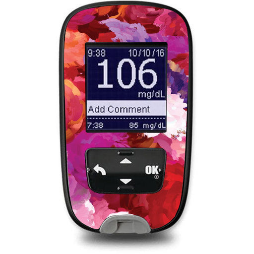 Peelz Flower Bouquet Sticker for the Accu-Chek Guide Glucometer Peelz/Stickers White Smoke