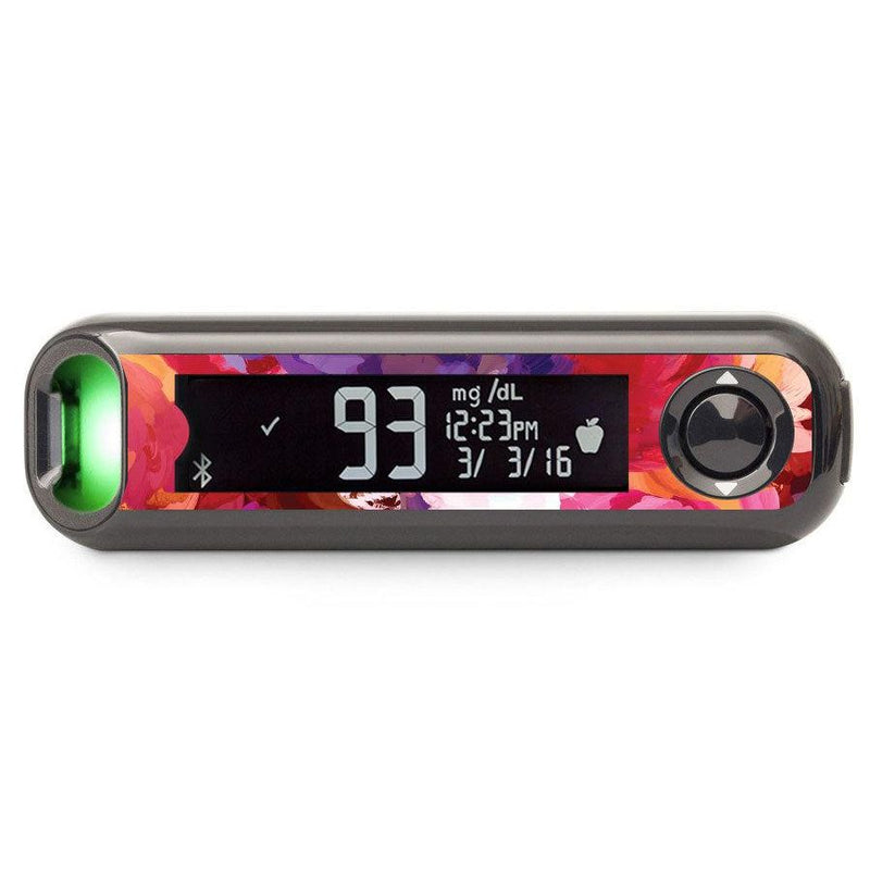 Peelz Flower Bouquet for Bayer Contour© Next One Glucometer Peelz/Stickers Dim Gray